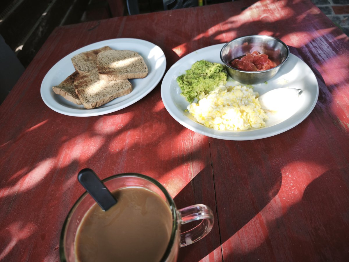 Desayuno de vacaciones.
