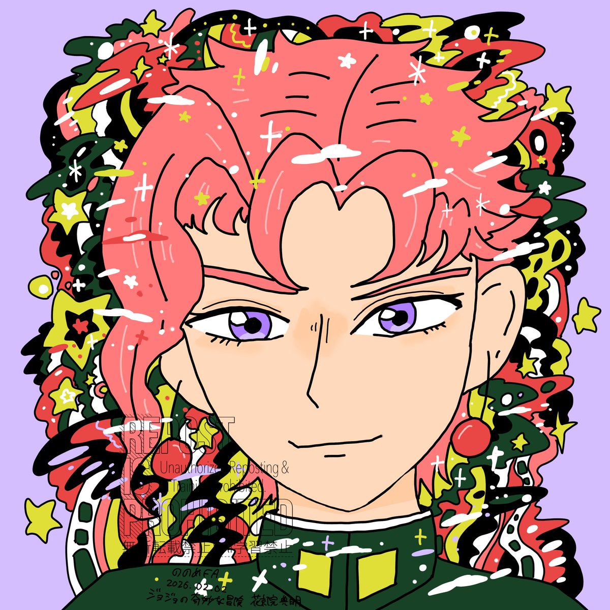 2026.02.02 花京院典明 #JJBA #jjbafanart #一日一枚FA