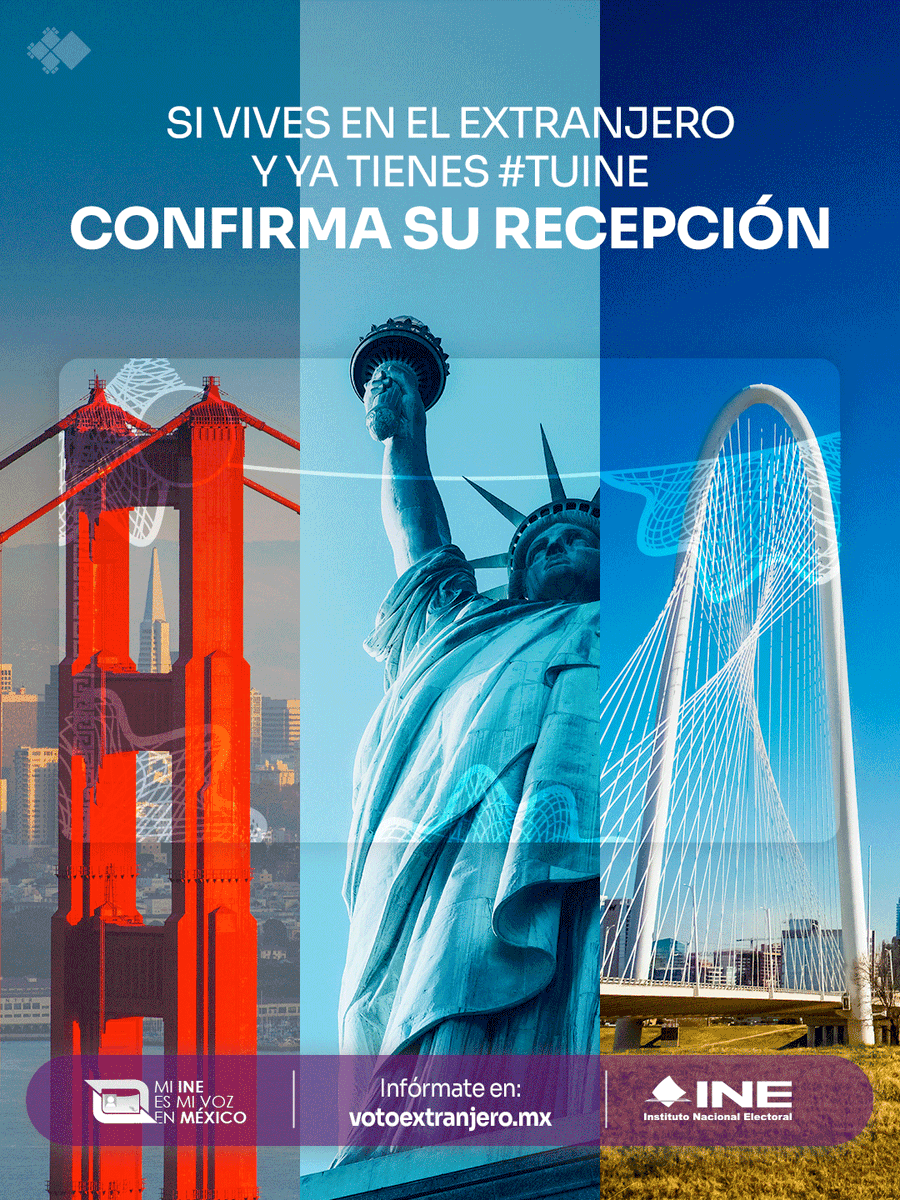 📷Si ya recibiste tu Credencial para Votar desde el Extranjero, ¡No olvides confirmarla! Hazlo en votoextranjero.mx 🗳
#VotoExtranjero #INEMéxico <a href="/INEMexico/">@INEMexico</a>