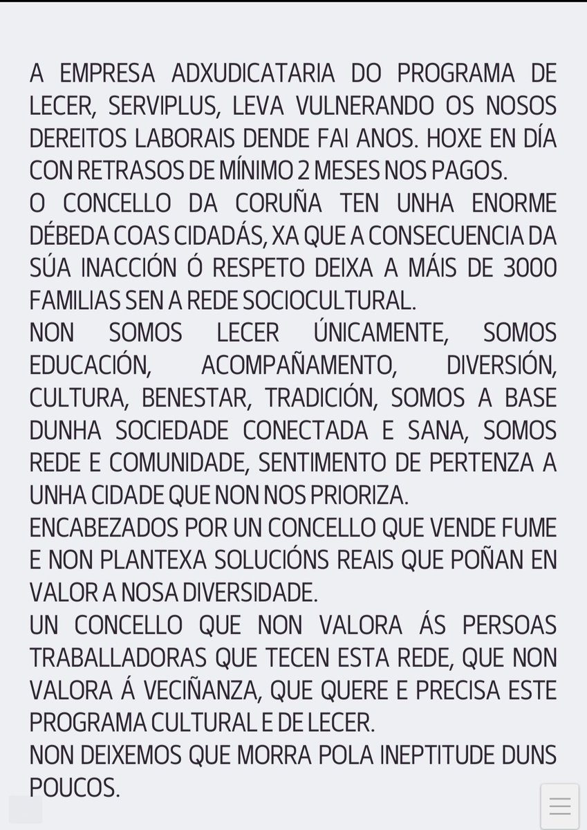 Beatrix3983's tweet photo. @silcerino @quincemil15000 @EloyTP máxima difusión porfavor!! Apoyemos a los trabajadores!!! No se puede permitir que los empleados lleven meses sin cobrar!! https://t.co/uKIoaV8ada