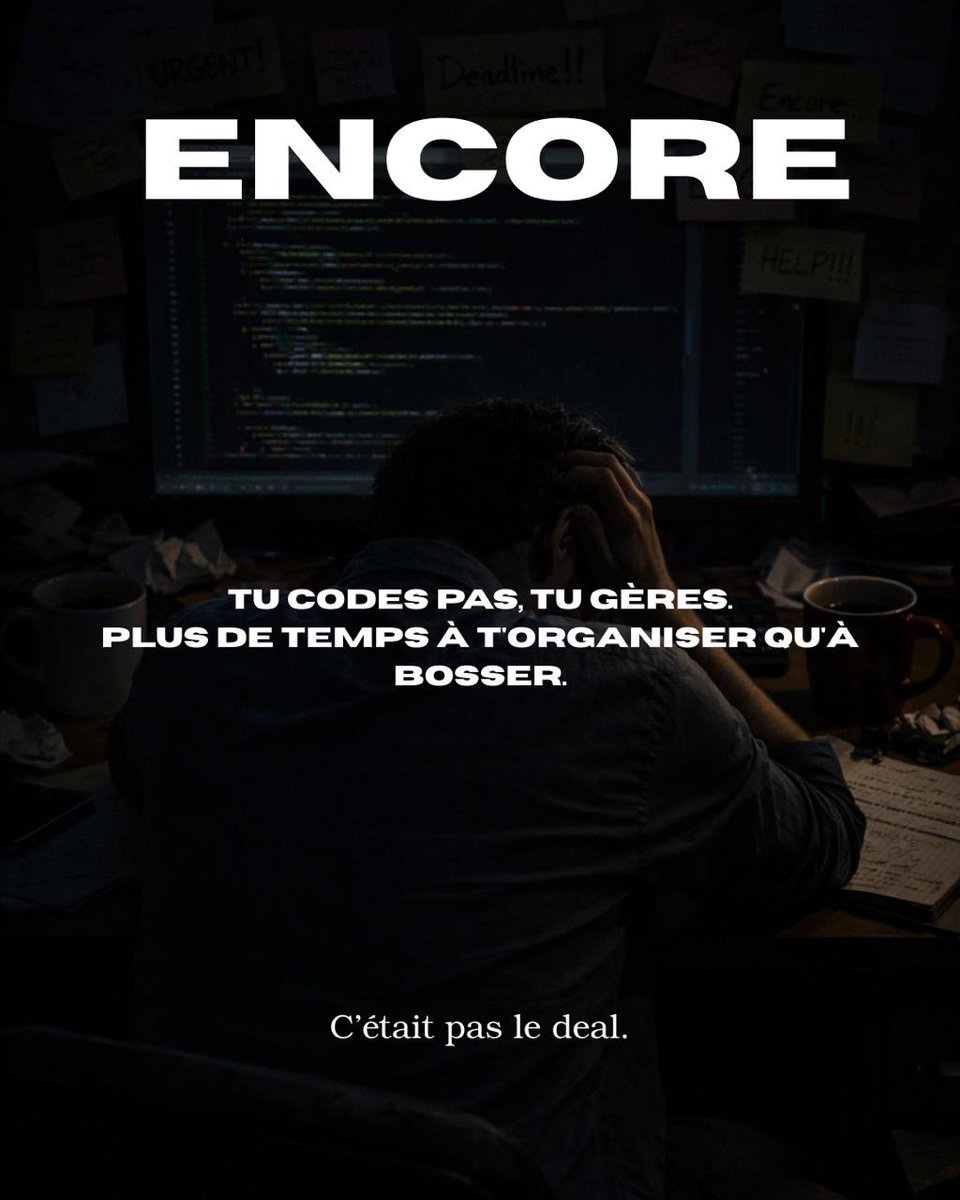 freegest_app's tweet photo. Cette panique, tu la connais trop bien.

Avec Freegest tout est au même endroit:
✅ Tes missions organisées
✅ Tes deadlines visibles
✅ Ton avancement en temps réel

Fini de te perdre dans ton propre boulot.

✨ Libère ton freelance

Essai gratuit, lien en bio. https://t.co/MOPjboOvTK