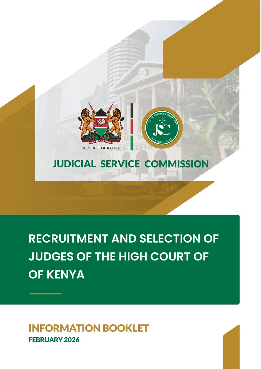 The Judicial Service Commission will on Wednesday, 4 February 2026 commence interviews for the position of Judge of the High Court, aimed at filling 20 vacancies from a pool of 100 shortlisted candidates.

To enhance transparency, accountability, and public participation, the