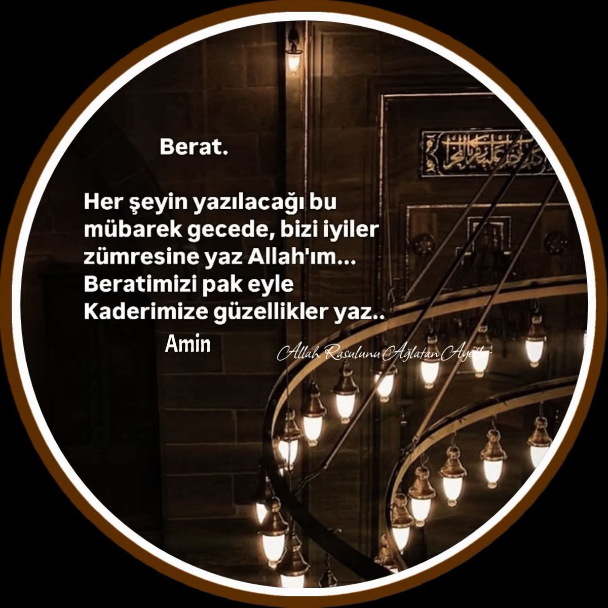SariRecep37's tweet photo. "Zorlaşan her şey kolaylaşır. Daralan her şey ferahlar. Çünkü Allah, O'ndan hayır uman kulunu asla yüzüstü bırakmaz."Bu mübarek gecede berât edenlerden olmamız duasıyla… Berat Kandilimiz mübarek olsun. https://t.co/72A0jZNcBf