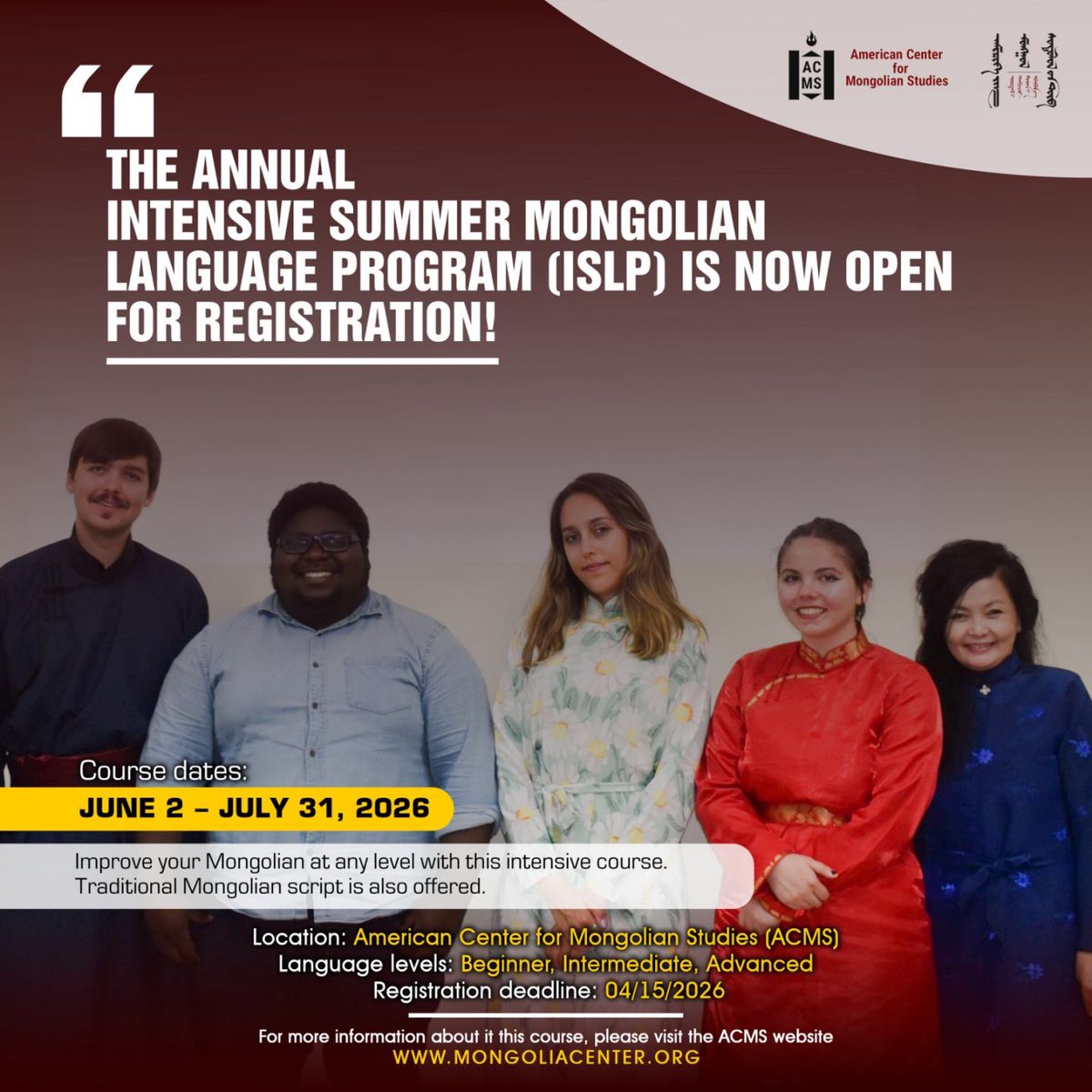 American Center for Mongolian Studies tweet media