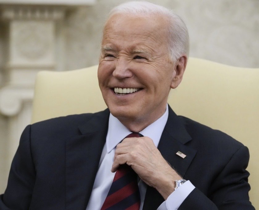 BrittanyinTexas's tweet image. On Biden’s worst day, he was still a better president, and a better man, than Trump will ever be.