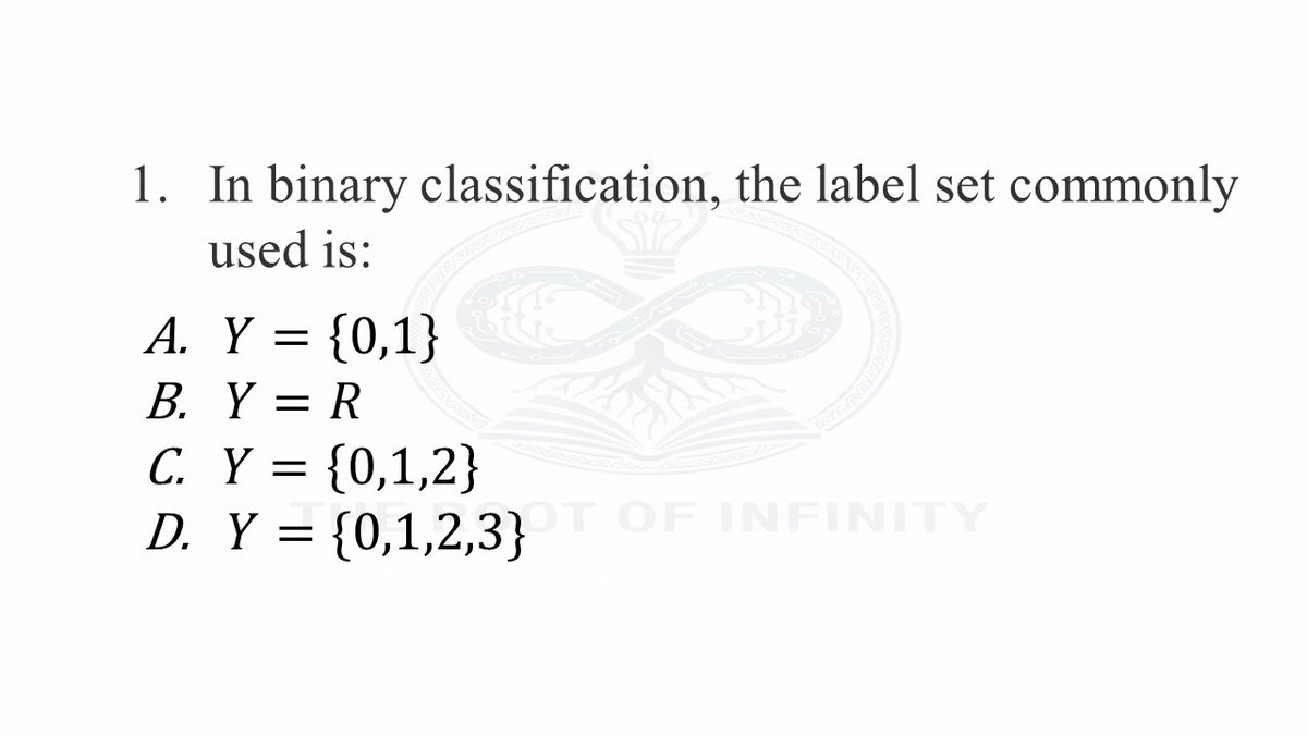 parth_hirpara05's tweet photo. Binary classification MCQ
Test your ML fundamentals
#MachineLearning #MLBasics #DataScience #AI https://t.co/G8uLfXTBRZ