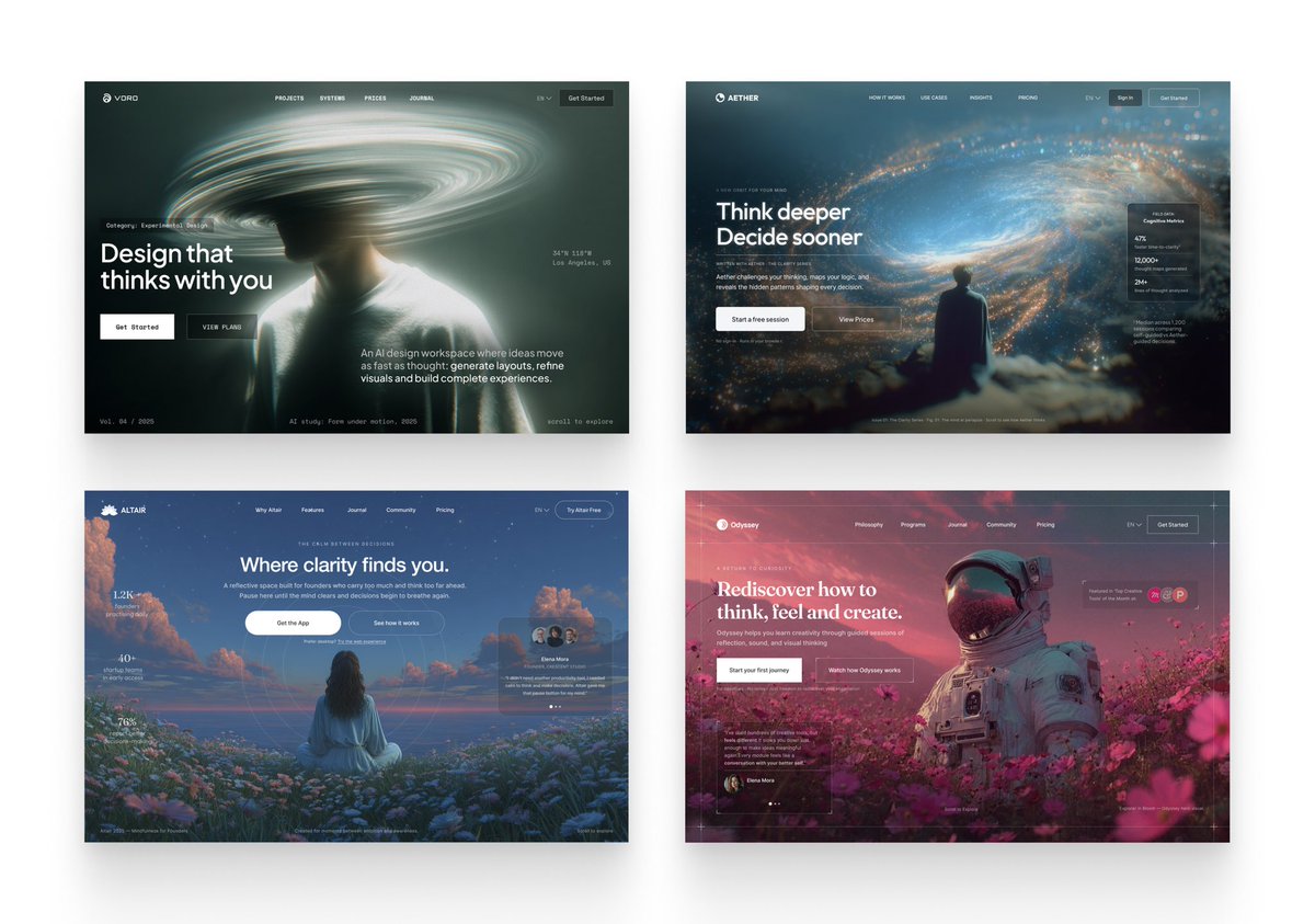 rishabhhdesigns's tweet image. I hit 2.5k followers 🎉

So I’m giving away these STUNNING hero designs that got me:

6 high-paying clients  
250k+ impressions  
1k+ followers

FREE for the next 24 hours

To get:
- Comment “HERO”
- Follow (so I can DM)
- Repost (optional, but helps distribution)