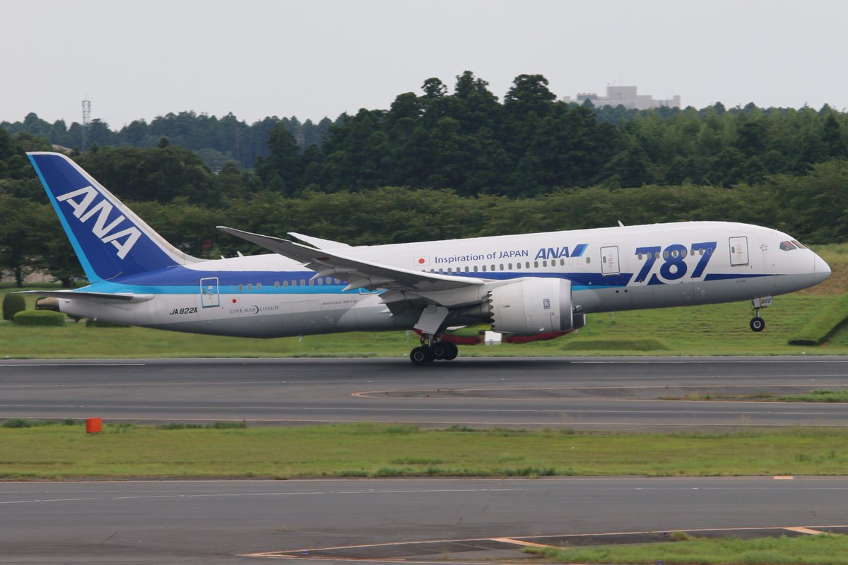 822の日 JA822A 787のロゴが入っていた頃は真剣にレジ集めをしてい