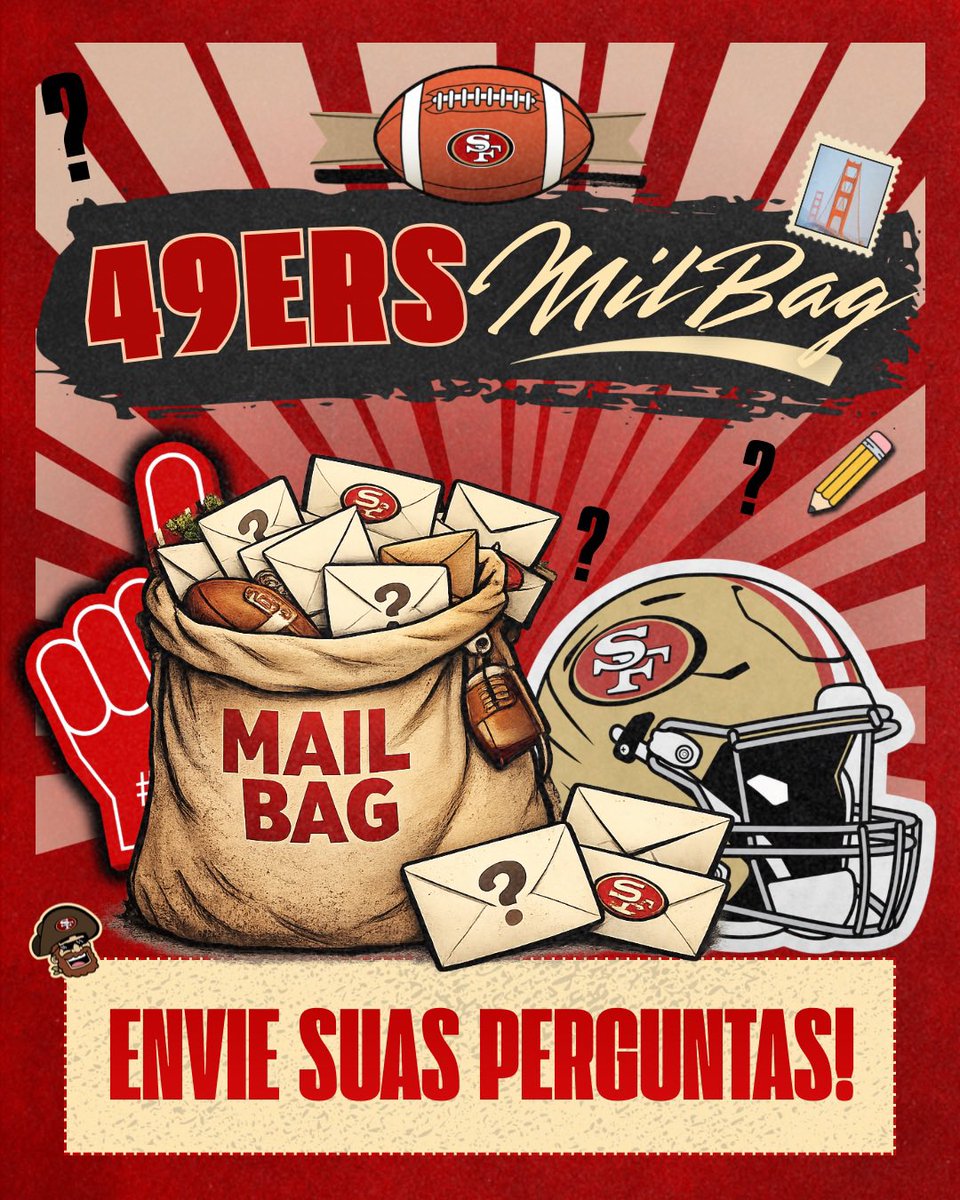 49ersmilgrau's tweet photo. HORA DE ENVIAR SUAS PERGUNTAS PRO MILBAG #03! 

Como curar o câncer? Como fazer viagens intergaláticas? Como parar de draftar jogador podre no primeiro round? 

Fiquem a vontade pra perguntar, Faithful 🥰 https://t.co/RjUQv7efyP