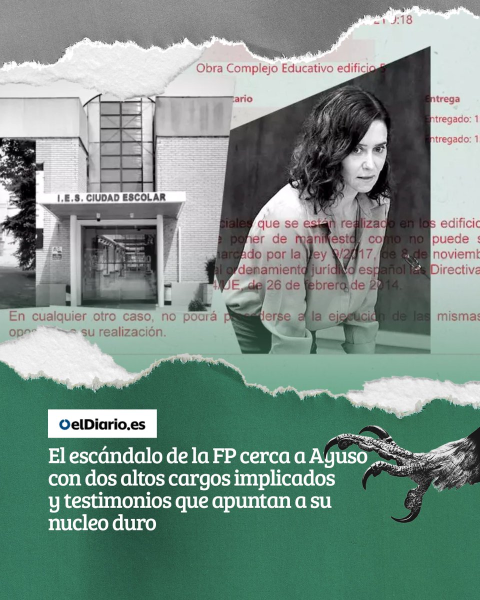Para que luego digan que la FP "no tiene salidas": Otro nuevo caso de presunta corrupción del Partido Popular ligado a la construcción de centros educativos. En Sevilla la Nueva estamos hoy teniendo muchos flashbacks del pasado. 

Te están robando Madrid.