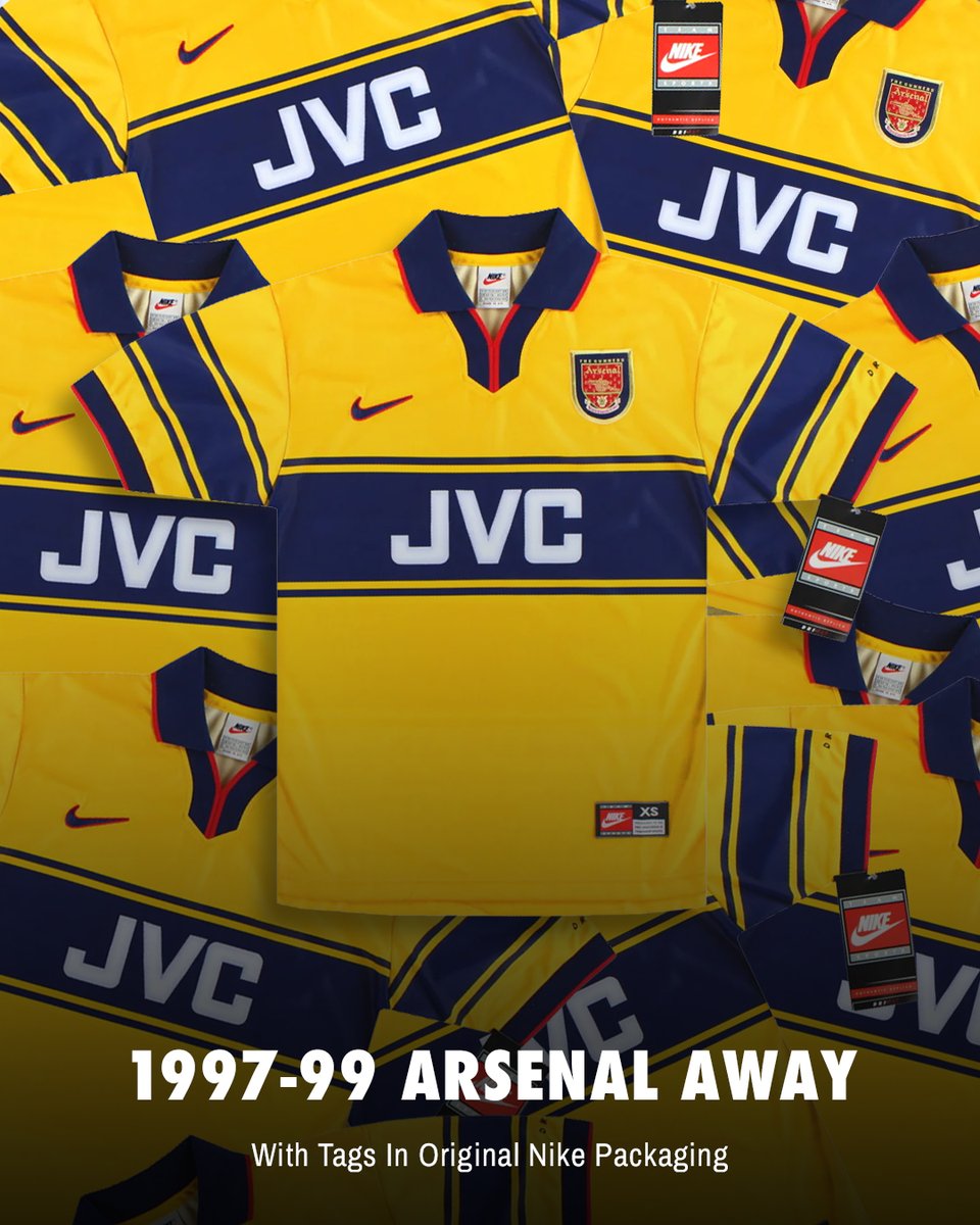 SALE | Arsenal 1997-99 away with original Nike tags Shop now