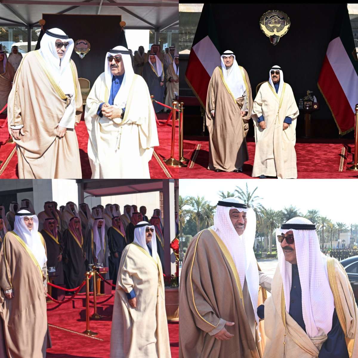 بحضور صاحب السمو أمير البلاد المفدّى
الشيخ / مشعل الأحمد الجابر الصباح
 وسمو وليّ عهده الأمين، 
الشيخ / صباح الخالد الحمد الصباح 

في لحظة وطنية خالدة مع #مراسم_رفع_العلم الكويتي 🇰🇼، راية عزّ وسيادة، ووحدة شعب وقيادة، نجدد معها العهد بالولاء والانتماء للكويت الغالية.