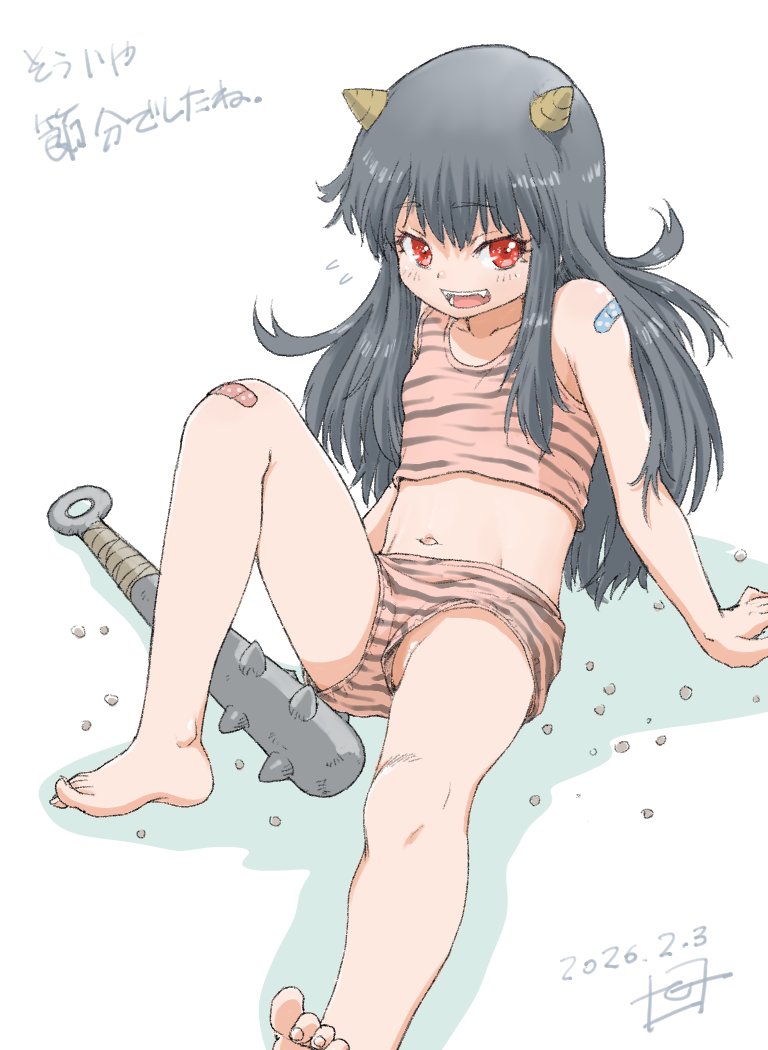 たまには季節絵のおラクガキ
#節分の日
一応 せんしてぶ 