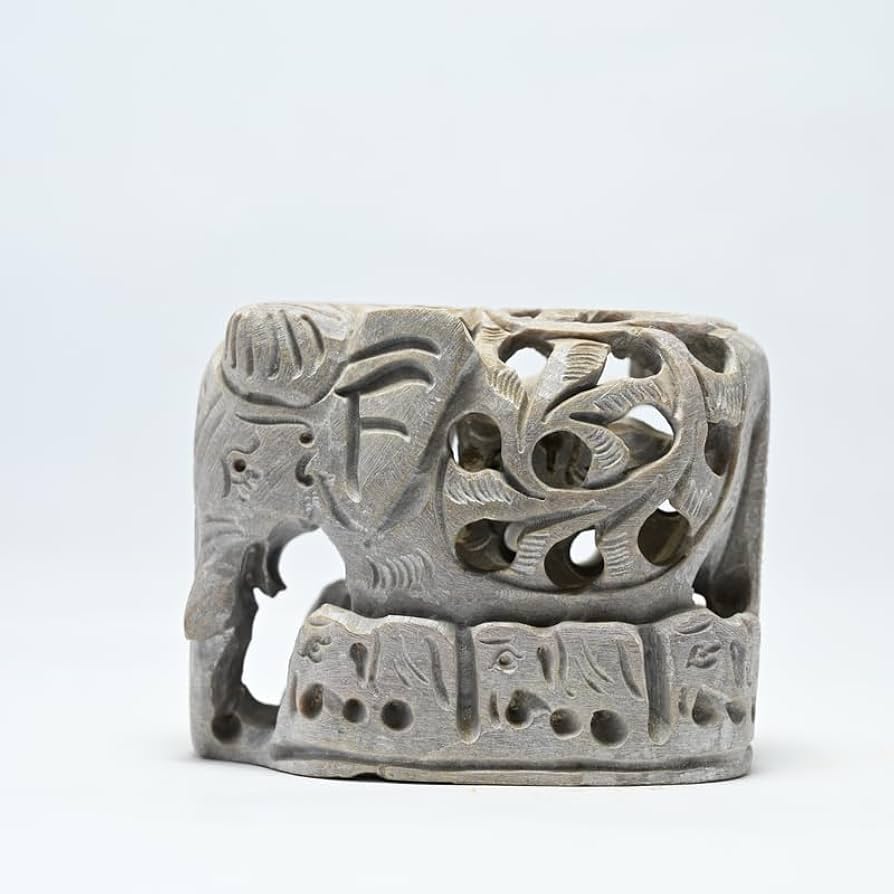 cayacrafts's tweet photo. 100% Natural Soapstone Elephant Sculpture Hand Carved Jali design by skilled artisans from Varanasi
The Baby Inside Mother?s Tummy with 6 little elephant soapstone carved elephant is a unique and eye-catching decorative item that is sure to add charm to any home. https://t.co/gsKs6iOfBZ