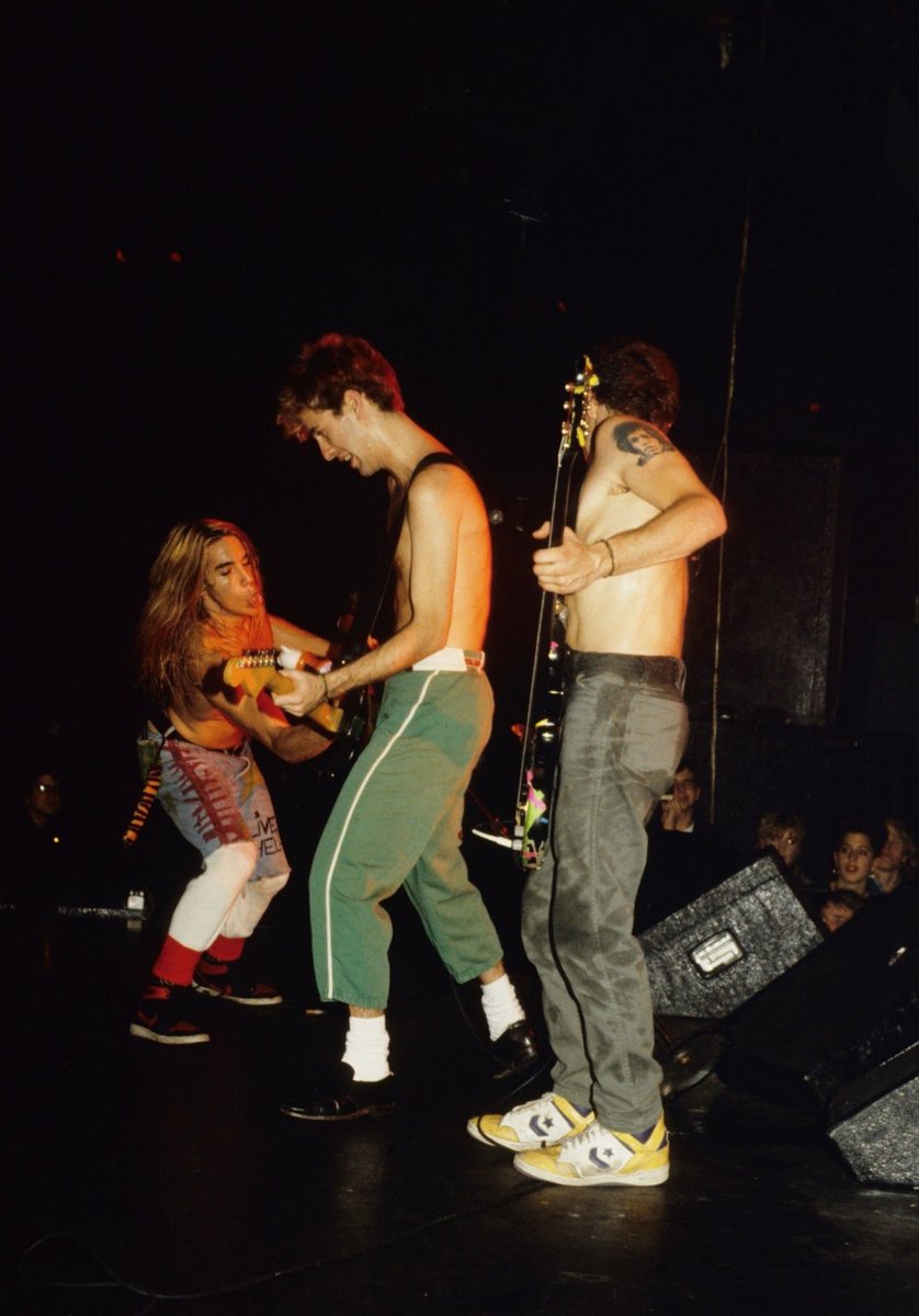 AK, Hillel &amp; Flea. December 01, 1986, photo by Jim Steinfeldt