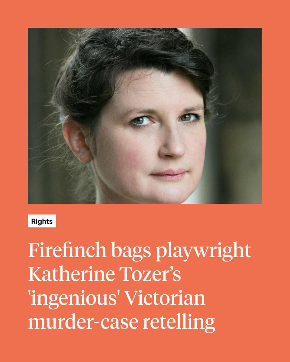 ICYMI: <a href="/FirefinchBooks/">Firefinch Publishing</a> has acquired actor and dramatist Katherine Tozer’s debut crime novel, The Art of Poison, publishing in February 2027 👇