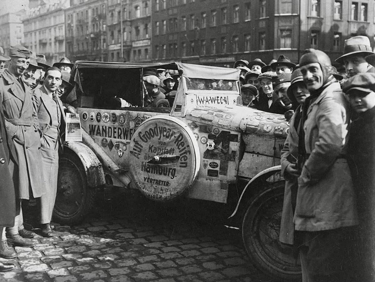1922-27 Germany, WAWEC member #4. Cap created WAWEC it was a form of peace corp for international peace. People would alter their auto's to look like Cap’s and become a member. Driving with the expedition or around their own cities to spread the word.

AlohaWanderwell.com
RDT
