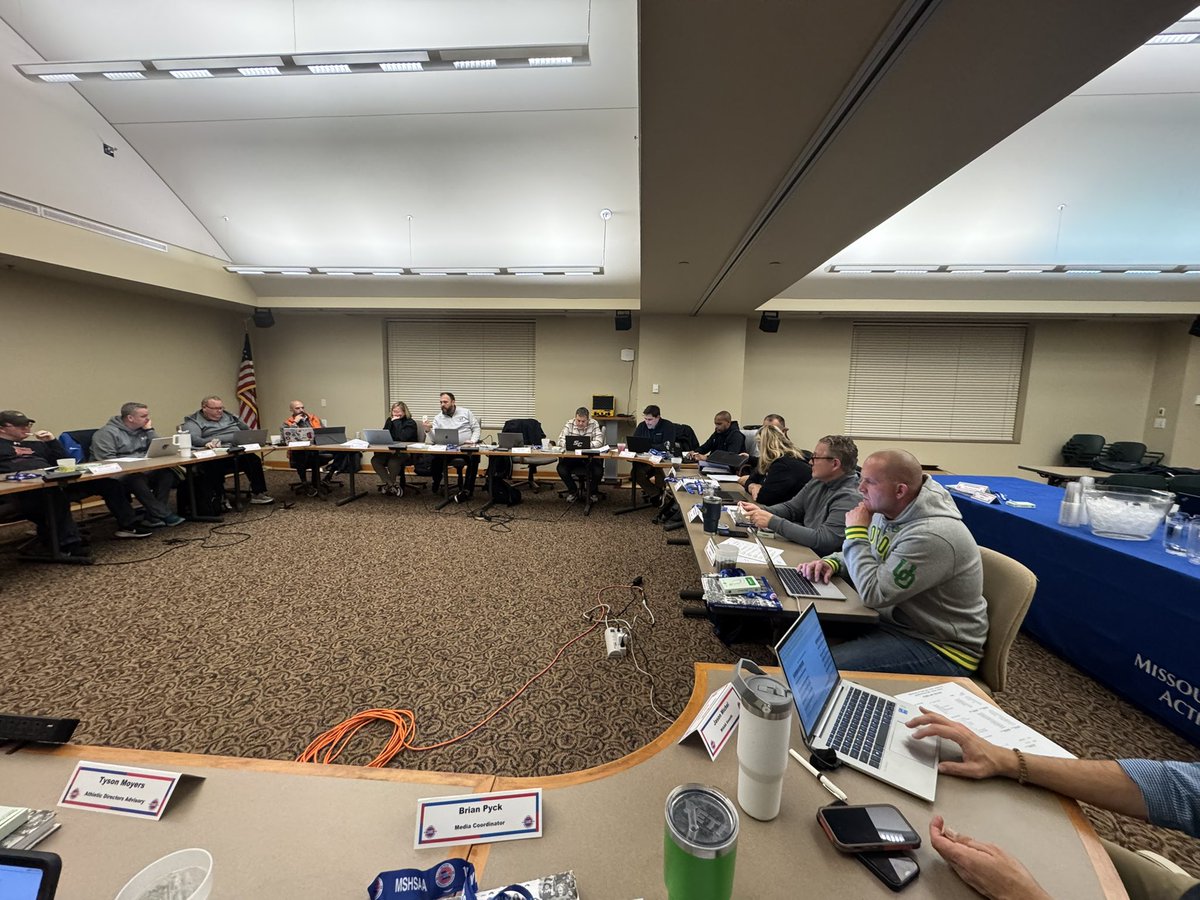 Thank you to the MIAAA Board for volunteering their time and leadership! Grateful as well for the MSHSAA Athletic Director Advisory Committee and everyone who made the MIAAA Winter 2026 Meeting in Columbia a success! #MIAAA #MSHSAA #AthleticDirectors #ADLife