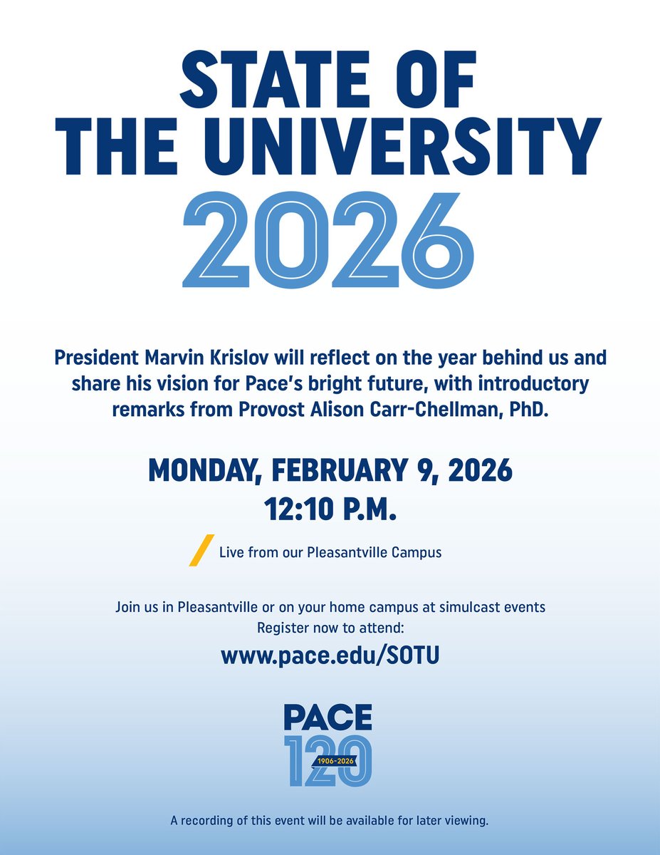 Pace University tweet media