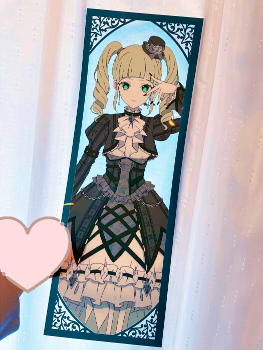 jujumaru_art クリアポスターはこんなかんじの透け感です！ 芸カ33の