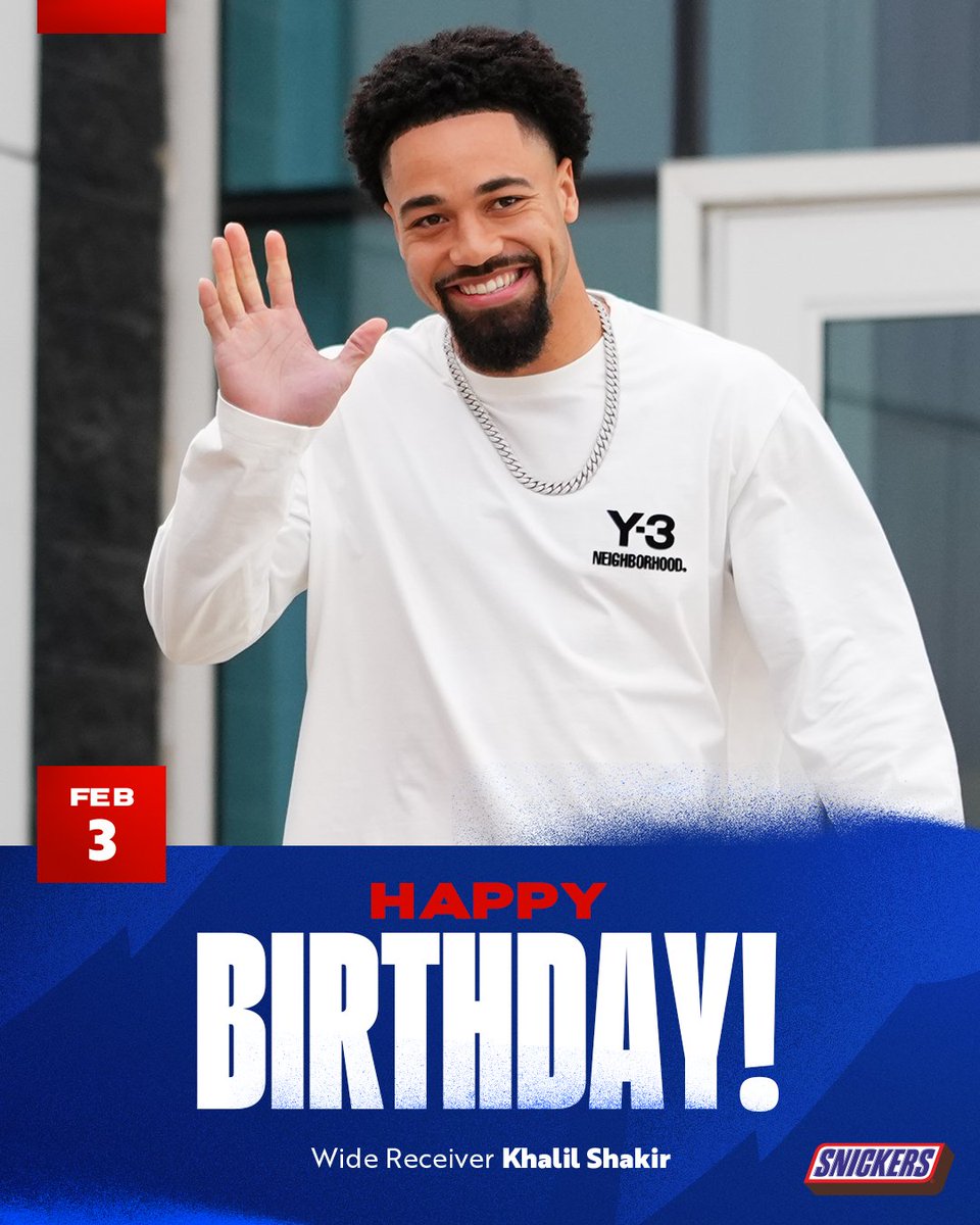 Wishing @king_khalil2 a very happy birthday!! 🥳
@SNICKERS | #GoBills