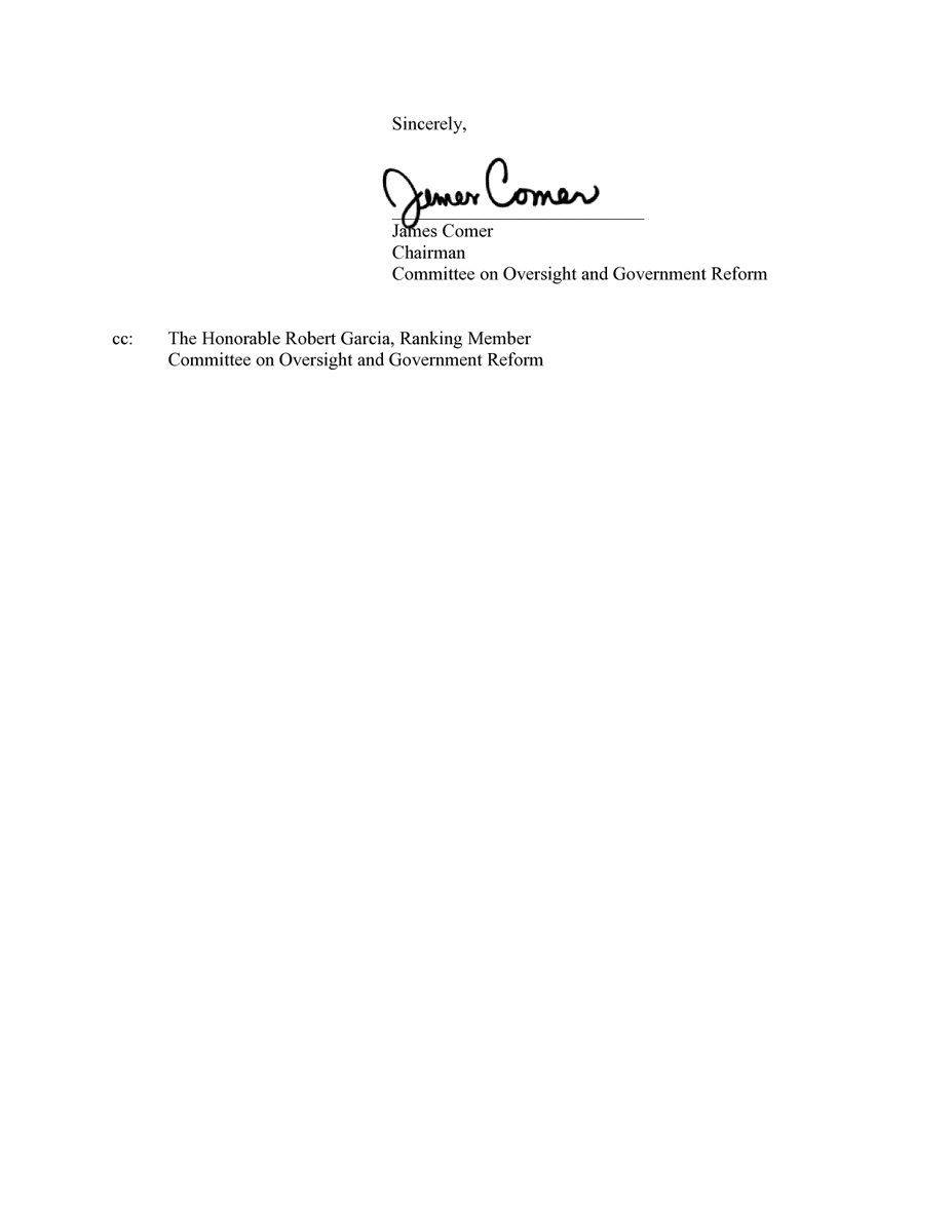 Oversight Committee tweet media