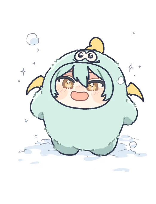 雪にテンション上がるモンはる