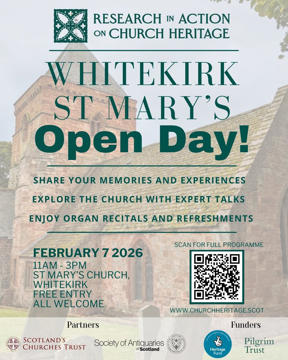 Whitekirk22's tweet photo. On Sat 7th Feb, a free Open Day, with guided tours, music and refreshments from 11-3... #Whitekirk #EastLothian https://t.co/Z8gW7dDRQW
