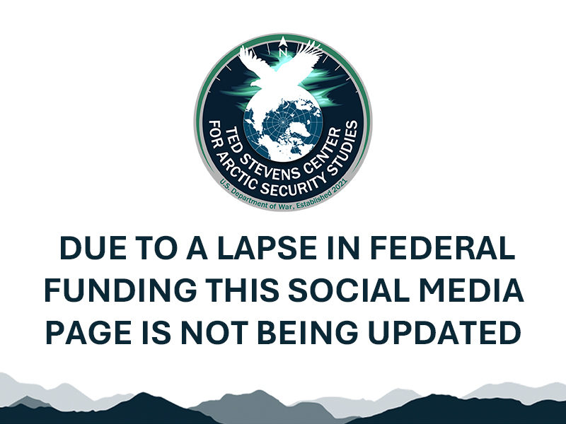 Ted Stevens Center for Arctic Security Studies tweet media