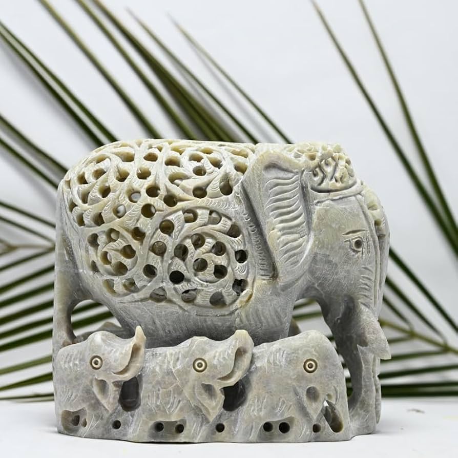 cayacrafts's tweet photo. 100% Natural Soapstone Elephant Sculpture Hand Carved Jali design by skilled artisans from Varanasi

The Baby Inside Mother?s Tummy with 6 little elephant soapstone carved elephant is a unique and eye-catching decorative item that is sure to add charm to any home. https://t.co/EbiST2lYKJ