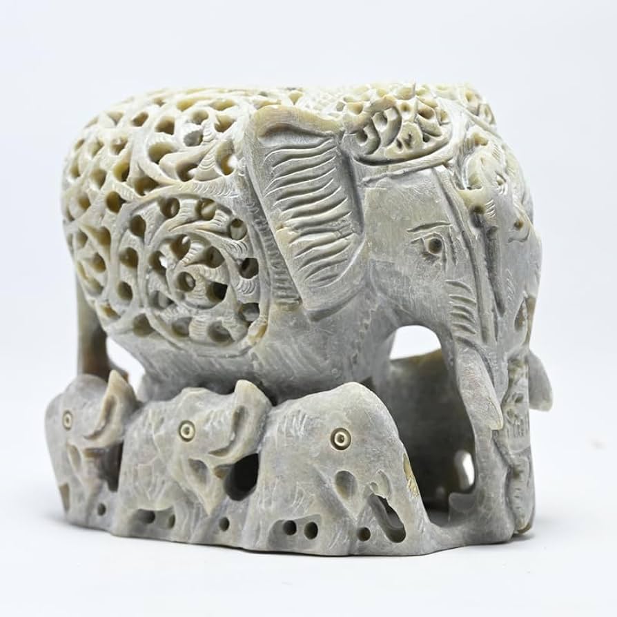 cayacrafts's tweet photo. 100% Natural Soapstone Elephant Sculpture Hand Carved Jali design by skilled artisans from Varanasi

The Baby Inside Mother?s Tummy with 6 little elephant soapstone carved elephant is a unique and eye-catching decorative item that is sure to add charm to any home. https://t.co/EbiST2lYKJ