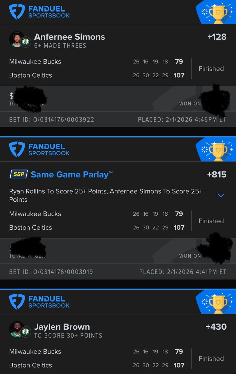 DrizKash's tweet photo. I take this as a win 🥇 all day everyday #fanduelparlays #fanduel #NBAPicks https://t.co/PjMSkzxSzs