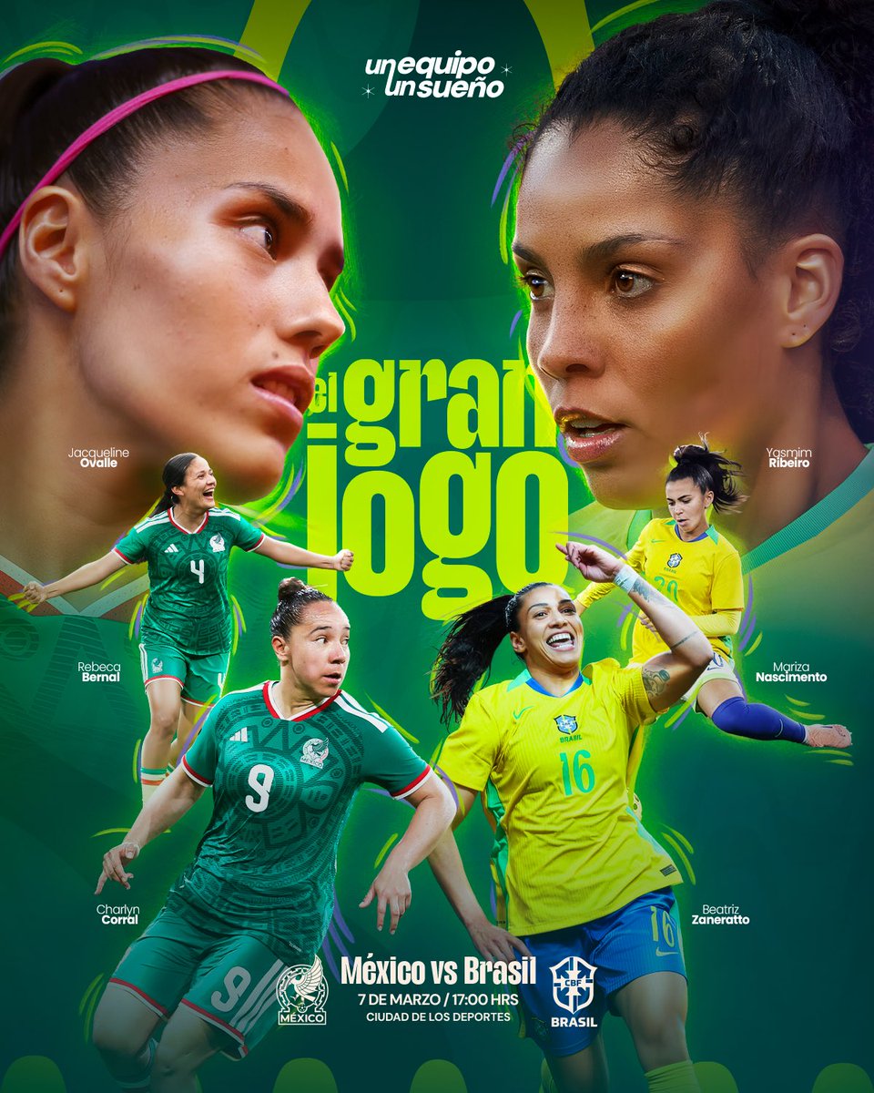 megustamxcom's tweet photo. Se confirma el duelo entre México y Brasil (Femenil) para este próximo 7 de marzo en el Estadio Ciudad de los Deportes. https://t.co/3RMmCBGVnU