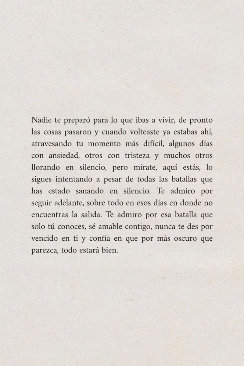 Nadie nos prepara para los cambios y las bajas, pero crean que todo pasa, soy el reflejo de trabajo constante y mucho cambio, un año después sigo creciendo, aprendiendo y confiando en Diosito.