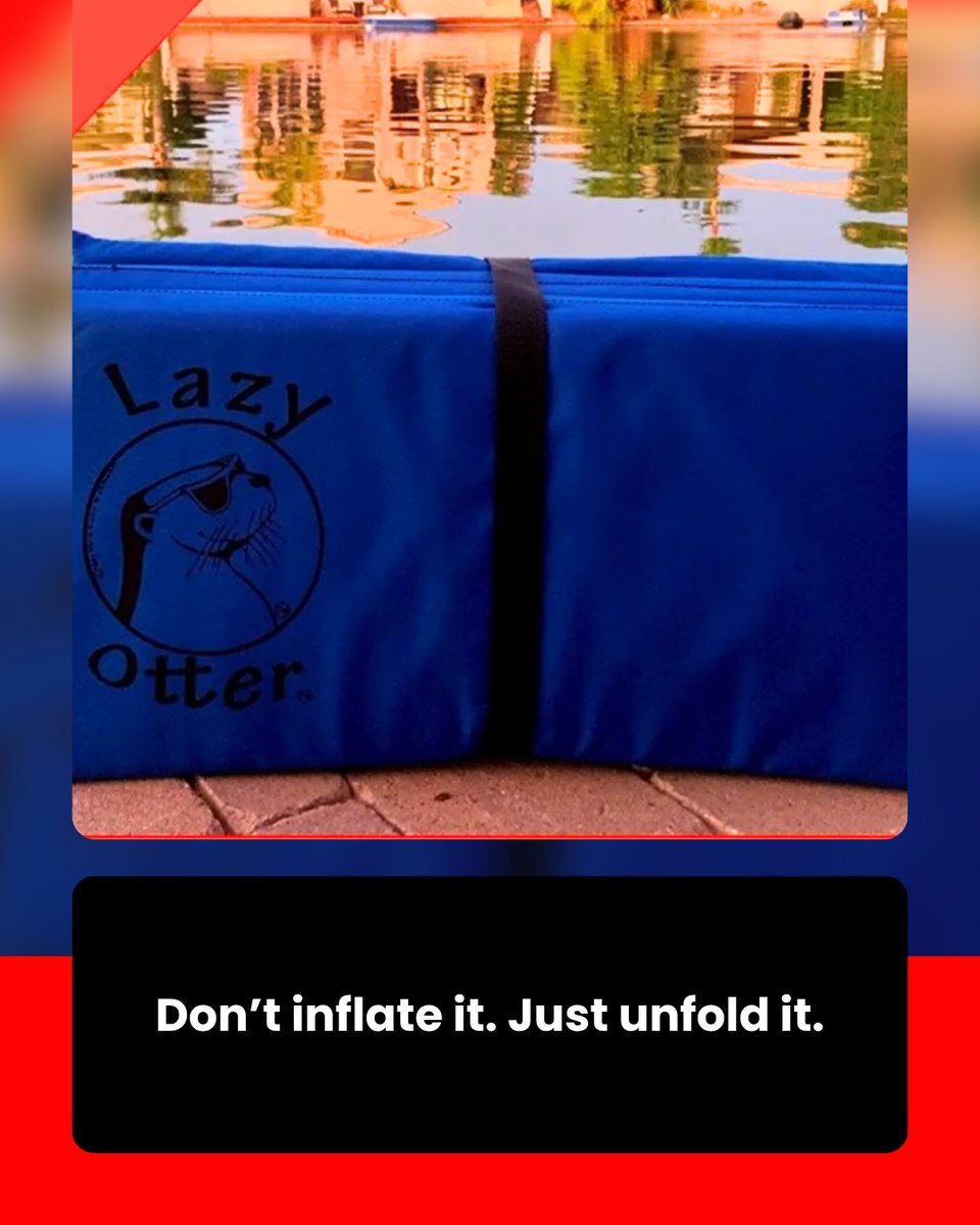 LazyOtter70's tweet image. Experience effortless relaxation with the Lazy Otter floating chair—no inflation needed. Just unfold, drop it in the water, and enjoy instant comfort. Leisure made simple. Shop now: lazyotterfloats.com 

#EasyFloat #LazyOtterLife #FloatingChair #OutdoorChill #LakeM