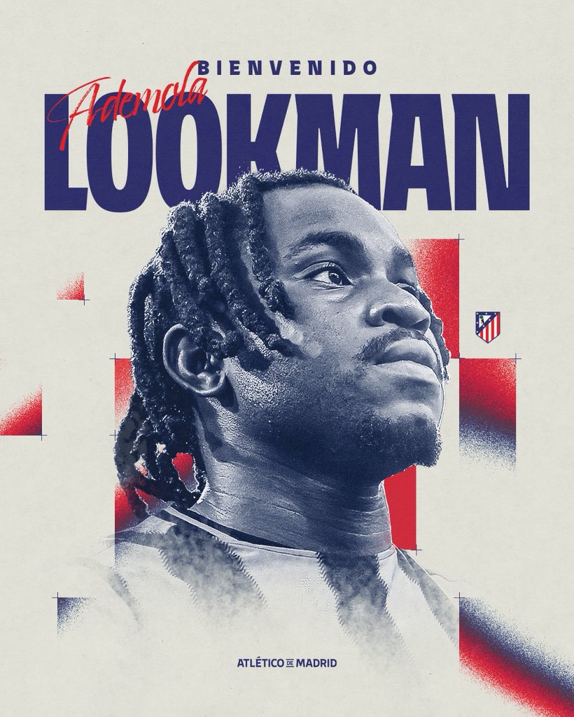 🚨 OFFICIEL ! 𝗔𝗗𝗘𝗠𝗢𝗟𝗔 𝗟𝗢𝗢𝗞𝗠𝗔𝗡 🇳🇬 𝗦’𝗘𝗡𝗚𝗔𝗚𝗘 𝗔𝗩𝗘𝗖 𝗟’𝗔𝗧𝗟𝗘𝗧𝗜𝗖𝗢 𝗠𝗔𝗗𝗥𝗜𝗗 ! ❤️🤍

💰 Montant du transfert : 35 M€ + 5 M€ de bonus.

📸 <a href="/Atleti/">Atlético de Madrid</a>