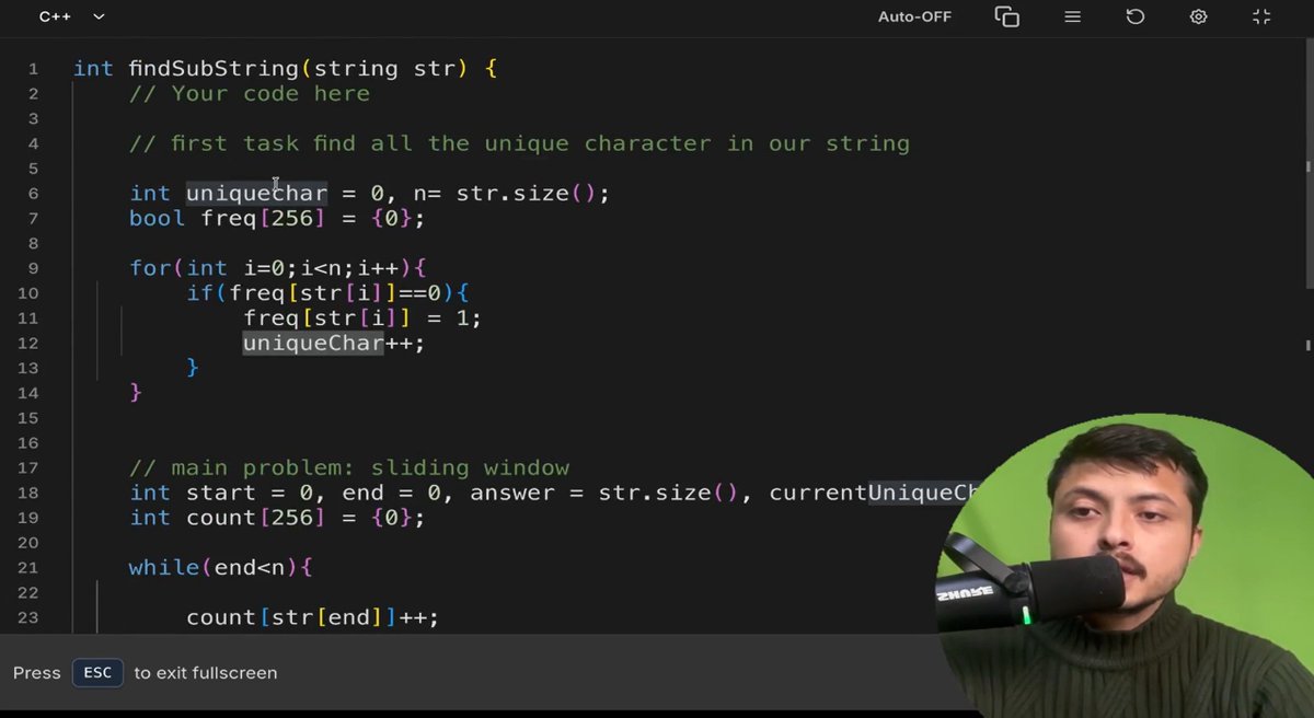 MohitKu79586866's tweet image. #Day40 of Strike DSA + GenAI by @rohit_negi9 
Today’s lecture:-
• Sliding Window technique (fixed &amp;amp; variable)
• Longest Substring Without Repeating Characters
• Smallest Window Containing 0, 1, and 2
• Roman to Integer &amp;amp; Integer to Roman conversions
#DSA #SlidingWindow #GenAI