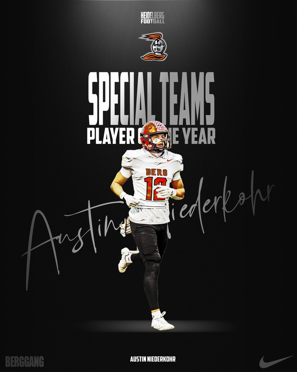 Banquet Awards recap...

100% Player voted awards.

Offensive MVP - RB Drew Miller
Defensive MVP - ILB Trey Farris
Special Team MVP - Austin Niederkohr

#BergGang