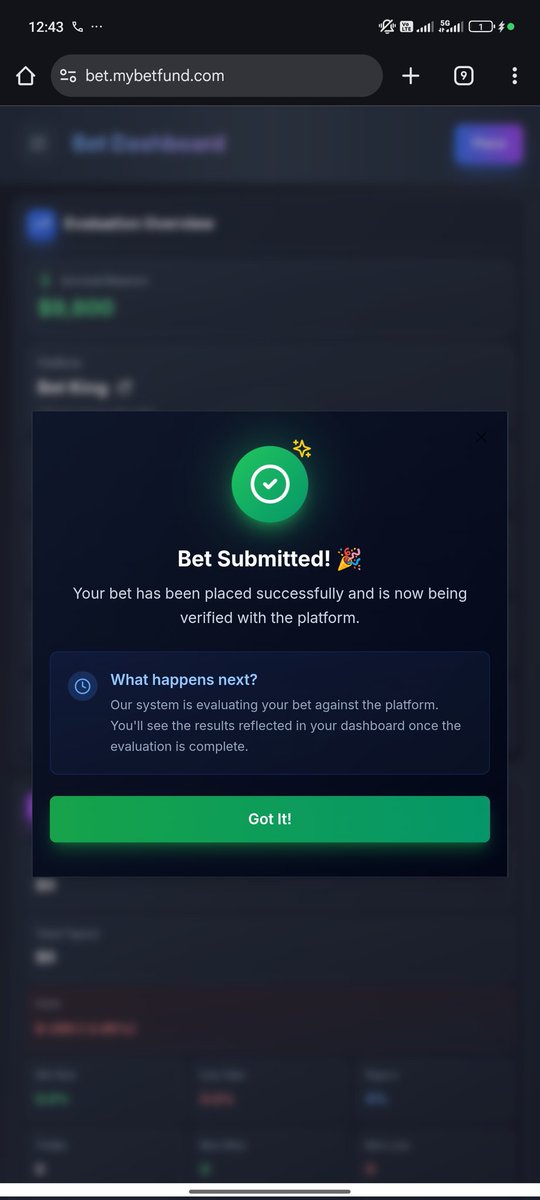 NFTking1561's tweet photo. Sports Trader Journal - Day 1

First bet placed on the $10k funded account.
Risk controlled. Rules respected.
Win or lose, the process matters more than the outcome.

#SportsBetting #BettingTips #SportyBet #mybetfund https://t.co/JlAVZ4OgLK