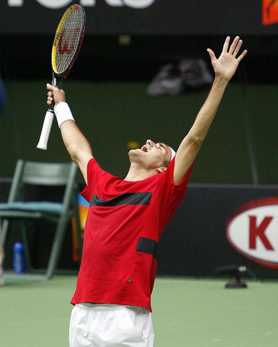 usopen's tweet image. On this day in 2004, @rogerfederer defeated Juan Carlos Ferrero in the Australian Open semifinals to become world No. 1.

This was only the start of something special.