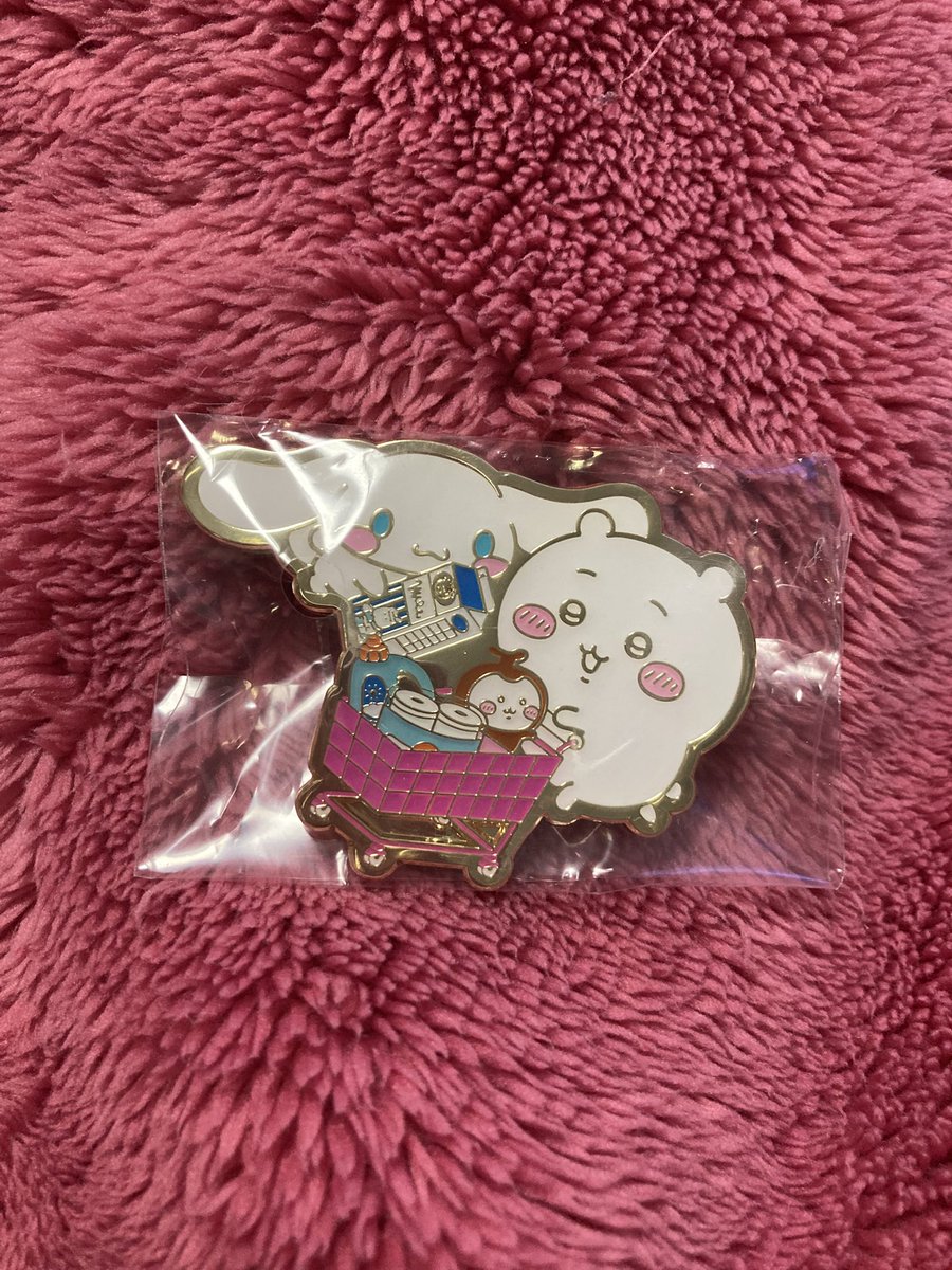 ferufuru's tweet photo. 【交換】ちいかわ サンリオキャラクターズ サンリオ ピンズ

(譲)ちいかわ　×    シナモン

(求)モモンガ　×    クロミ

郵送交換希望です。検索からお気軽にお声掛け下さい。 https://t.co/lb34yhuf8Q