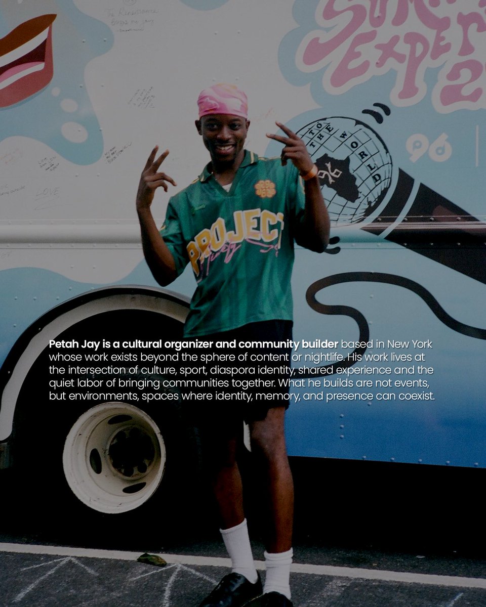 AccessGrantedAF's tweet photo. Petah Jay (@petahjay_ ) understands that culture doesn't start with events and he builds culture before spectacle. Through community, intention, and wholesomeness, he turns moments into meeting points. https://t.co/7oQVreQ8mn