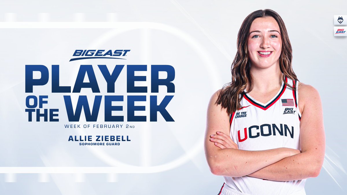BIGEASTWBB's tweet image. AUTOMATIC‼️

@allieziebell averaged 22.0 points per game including a 34-point game where she tied @UConnWBB's record for 3-pointers made in a single game.