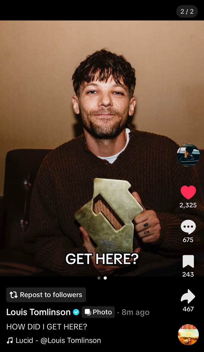 louistbr's tweet photo. 📱 • Louis via TikTok! 🥹❤️ https://t.co/Nut3DDdaGH