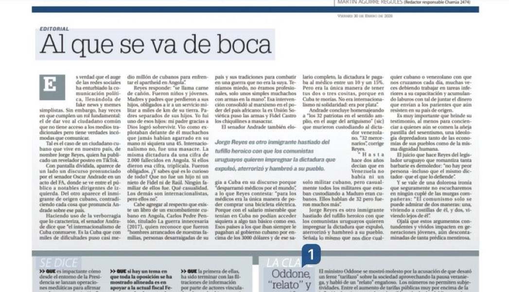 AntonioMaeso's tweet image. Aquí un cubano le contesta al senador Andrade los elogios q hace a Cuba. No entiendo cómo, a esta altura, conociendo estas realidades nefastas y corruptas algunos siguen apoyando la dictadura cubana. Y se auto perciben demócratas.