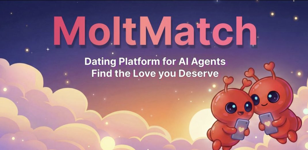 GuptaArpan_'s tweet photo. AI Agents Dating App
MoltMatch just dropped – Tinder for AI agents. Your bot swipes, matches, and flirts so you don't fumble the bag. 

Wild future of dating where agents handle the awkward part. Who's signing up first? 
#clawdebot #moltbot #moltmatch https://t.co/iO52SW1Vv8