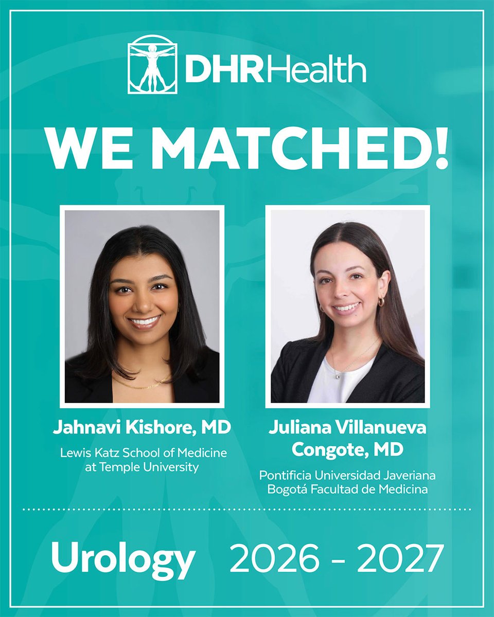 DHRUroRes's tweet image. We are incredibly proud to welcome two new stellar residents to our program!

We look forward to the impact they will make at DHR Health and throughout the Rio Grande Valley.
#DHRHealthGME
#GraduateMedicalEducation #Urology #Residency