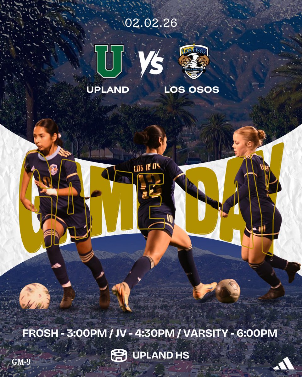 OsosGirlsSoccer's tweet image. 📢MATCH DAY🚨
Frosh and JV play their last final season game at Upland. Frosh game is at 3pm and JV plays at 4:30pm. Please come out and support. 
Varsity plays at 6pm and is finishing strong. Claws up! #OsosSoccer #oneteam #oneprogram #baseline #hwpo