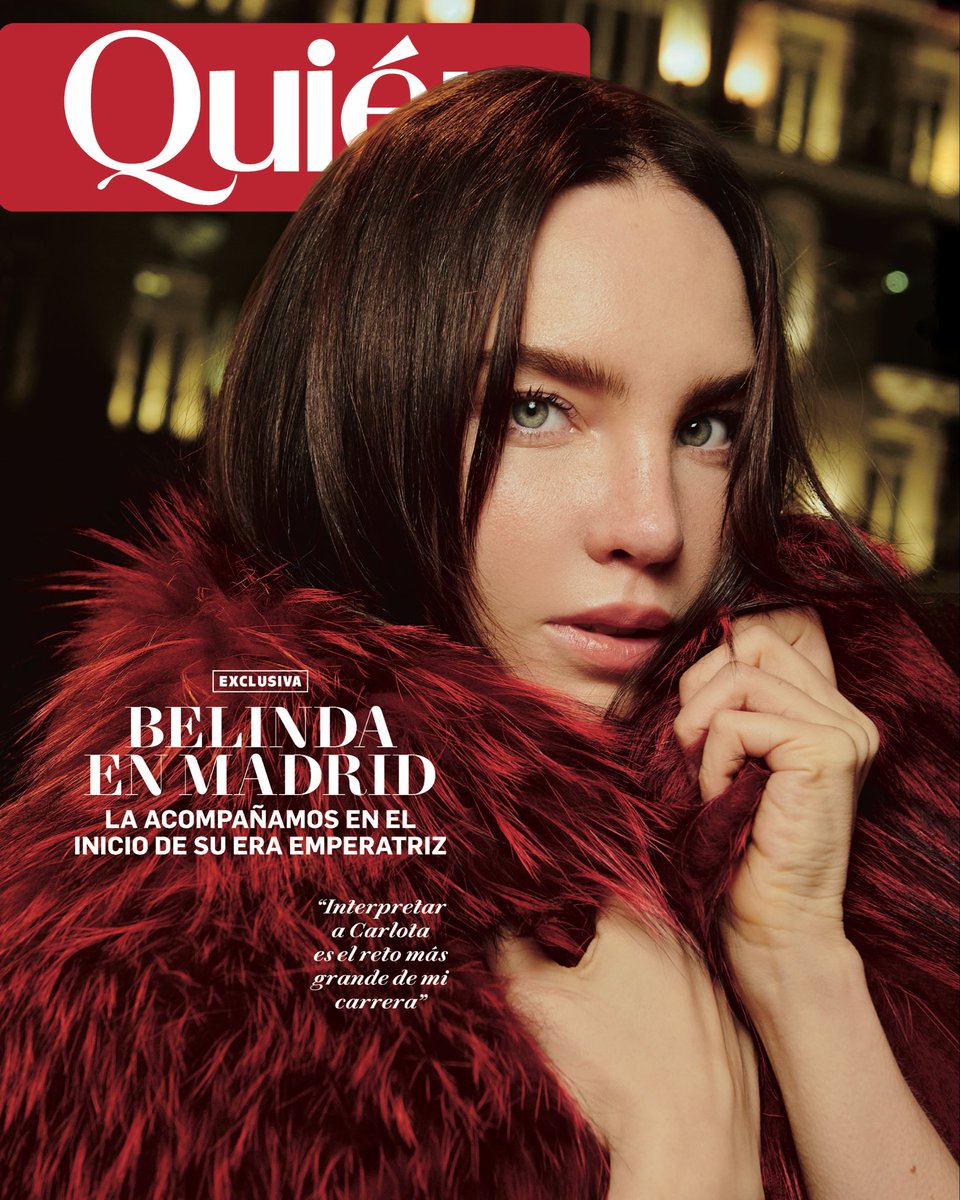 #EnPortada Acompañamos a #Belinda hasta Madrid, donde inició el rodaje de la serie 𝘾𝙖𝙧𝙡𝙤𝙩𝙖, el proyecto más retador de su vida.

La vimos debutar a los 10 años en televisión con ‘Amigos por siempre’ y convertirse rápidamente en un ícono de la actuación, la música y la moda