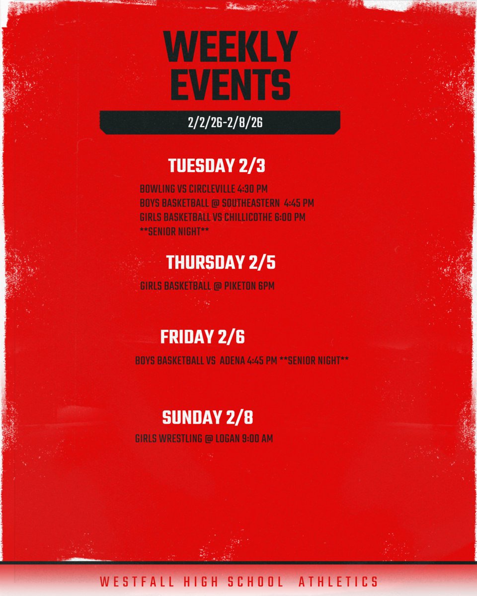 Westfall Athletic Department tweet media